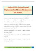 Sophos ET80 - Sophos Firewall Deployment Part 1 Exam 2025 Questions and Answers