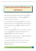 Sophos Bundled Exams 2025-2026 &vert;Questions with Correct Answers &vert;100&percnt; Pass 