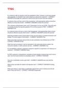 TTEC  QUESTIONS WITH ALL PASSED SOLUTIONS