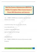 Red Hat System Administrator &lpar;RHCSA&rpar; RHEL 9 Complete Video Course lesson 4 Exam 2025 Questions and Answers