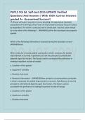PHTLS 9th Ed&period; Self-test 2025 UPDATE Verified Questions And Answers &vert; With 100&percnt; Correct Answers graded A&plus; Guaranteed Success&excl;&excl;
