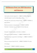 Oil Burners State test 2025 Questions and Answers