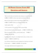 Oil Burner License Exam 2025 Questions and Answers
