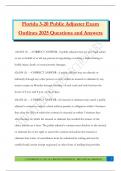 Florida 3-20 Public Adjuster Exam Outlines 2025 Questions and Answers