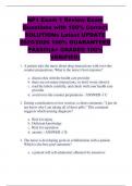 NP1 Exam 1 Review Exam Questions with 100&percnt; Correct SOLUTIONs Latest UPDATE 2025&sol;2026 100&percnt; GUARANTEED PASS&excl;&excl;&excl;&lpar;A&plus; GRADED 100&percnt; VERIFIED&rpar;