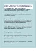 CT DMV &sol; Learner's Permit Practice 2025 UPDATE Verified Questions And Answers &vert; With 100&percnt; Correct Answers graded A&plus; Guaranteed Success&excl;&excl;