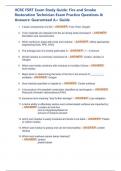 IICRC FSRT Exam Study Guide&colon; Fire and Smoke Restoration Technician Exam Practice Questions & Answers&colon; Latest Updated&colon; Guaranteed A&plus; Guide