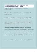 OB&sol;Pediatrics FISDAP Exam QUESTION AND ANSWERS UPDATED 2025 LATEST