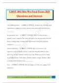 CMST 1061 Min Wu Final Exam 2025 Questions and Answers