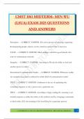CMST Bundled Exams 2025-2026 &vert;Questions and Answers &vert;100&percnt; Pass 