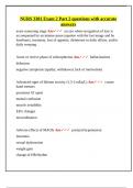 NURS 3381 Exam 2 Part 2 questions with accurate answers&period;