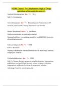 N3381 Exam 1 Psychopharmacological Drugs questions with accurate answers&period;