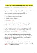 NURS 338 &ndash; Psychiatric Mental Health Nursing &vert; Exam &num;1 Practice Questions with Answers