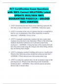 PCT Certification Exam Questions with 100&percnt; Correct SOLUTIONs Latest UPDATE 2025&sol;2026 100&percnt; GUARANTEED PASS&excl;&excl;&excl;&lpar;A&plus; GRADED 100&percnt; VERIFIED&rpar;