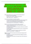 APM PFQ Exam Questions with 100&percnt; Correct SOLUTIONs Latest UPDATE 2025&sol;2026 100&percnt; GUARANTEED PASS&excl;&excl;&excl;&lpar;A&plus; GRADED 100&percnt; VERIFIED&rpar;