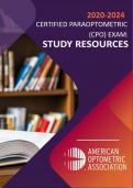 Certified Paraoptometric &lpar;CPO EXAM&rpar; STUDY GUIDE 2020-2024 LATESTS UPDATED VERSION &vert;GET A&plus;