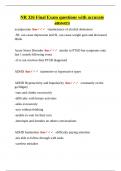 NR 326 Final Exam questions with accurate answers