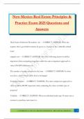 New Mexico Real Estate Principles & Practice Exam 2025 Questions and Answers