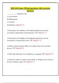  MIS 416 &ndash; Information Risk Management &vert; Exam 2 and Final Questions with Correct Answers &vert; Exam preparation material