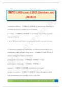 HRMN 3420 exam 2 2025 Questions and Answers