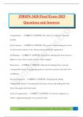 HRMN 3420 Final Exam 2025 Questions and Answers
