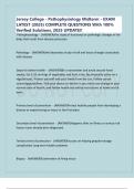 Jersey College - Pathophysiology Midterm - EXAM LATEST &lpar;2025&rpar; COMPLETE QUESTIONS With 100&percnt; Verified Solutions&comma; 2025 UPDATE&excl;&excl;