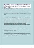 Regis NU641 Clinical Adv Pharmacology Final Exam ACTUAL exam&colon; QUESTION AND ANSWERS UPDATED 2025 LATEST