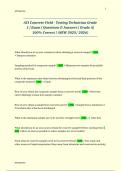 ACI Concrete Field - Testing Technician Grade 1 &vert; Exam &vert; Questions & Answers &vert; Grade A&vert; 100&percnt; Correct &vert; &lpar;NEW 2025&sol; 2026&rpar;