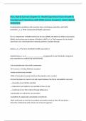 Ricci&comma; Kyle & Carman Chapter 31- Health Supervision Exam Growth & Development I Questions with 100&percnt; Correct Answers &vert; Latest Update 2025&sol;2026