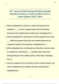 ACI - Concrete Field-Testing Technician Sample Question & Answers &vert; Grade A&vert; 100&percnt; Correct &vert; Latest Update &lpar;2025&sol; 2026&rpar;