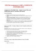 TPF3704 Assignment 4 &lpar;100&percnt; COMPLETE ANSWERS&rpar; 2025