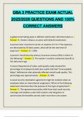 GBA 3 PRACTICE EXAM ACTUAL 2025&sol;2026 QUESTIONS AND 100&percnt; CORRECT ANSWERS