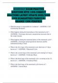 Midwifery Exam Practice Questions with 100&percnt; Correct SOLUTIONs Latest UPDATE 2025&sol;2026 100&percnt; GUARANTEED PASS&excl;&excl;&excl;&lpar;A&plus; GRADED 100&percnt; VERIFIED&rpar;