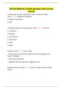 NR 416 Midterm Cal Poly questions with accurate answers