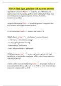 NR 416 Final Span questions with accurate answers&period;