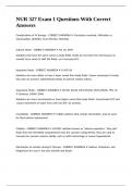 NUR 327 Exam 1 Questions With Correct Answers&period;