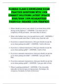 Florida Class E Knowledge Exam Practice Questions with 100&percnt; Correct SOLUTIONs Latest UPDATE 2025&sol;2026 100&percnt; GUARANTEED PASS&excl;&excl;&excl;&lpar;A&plus; GRADED 100&percnt; VERIFIED&rpar;