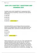 AAPC CPC CHAPTER 7 QUESTIONS AND  ANSWERS 2025 