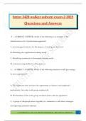hrmn 3420 walker auburn exam 2 2025 Questions and Answers
