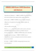 HRMN 3420 Bundled Exams 2025-2026 &vert;Questions and Answers &vert;100&percnt; Pass 