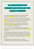 CALAOMS EXAM ACTUAL 2025&sol;2026 QUESTIONS AND 100&percnt; CORRECT ANSWERS