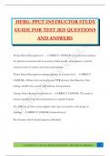 HFRG&colon; PPCT INSTRUCTOR STUDY GUIDE FOR TEST 2025 QUESTIONS AND ANSWERS