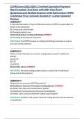 CSPR Exam 2025&sol;2026 &vert; Certified Specialist Payment Rep Complete Test Bank with 200&plus; Real Exam Questions and Verified Answers with Rationales &vert; HFMA Credential Prep &vert; Already Graded A&plus; &vert; Latest Updated Version