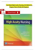 High Acuity Nursing &ndash; Test Bank &lpar;All Chapters&rpar; &vert; Wagner&comma; Pierce&comma; Welsh &vert; 7th Edition &vert; Complete Multiple-Choice Question Bank with Answers and Rationales