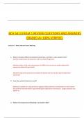 BCH 5413 EXAM 1 REVIEW QUESTIONS AND ANSWERS GRADED A&plus; 100&percnt; VERIFIED&period;