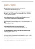 WebWoc WND580  QUESTIONS WITH 100&percnt; CORRECT ANSWERS