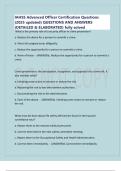 IAHSS Advanced Officer Certification Questions &lpar;2025 updated&rpar; QUESTIONS AND ANSWERS &lpar;DETAILED & ELABORATED&rpar; fully solved