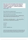 WGU D467 EXAM EXPLORING DATA OBJECTIVE ASSESSMENT &vert; ALL QUESTIONS AND CORRECT ANSWERS &vert; GRADED A&plus; &vert; VERIFIED ANSWERS &vert; LATEST EXAM 2025
