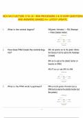 BCH 5413 LECTURE 17 & 18 - RNA PROCESSING I & II EXAM QUESTIONS AND ANSWERS GRADED A&plus; LATEST UPDATE&period;