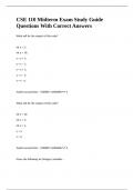 CSE 110 Midterm Exam Study Guide Questions With Correct Answers